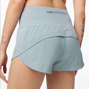 Lululemon Speed Up Short High-Rise 2.5” Blue Cast